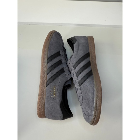 Adidas Stadt Grey Black Gum Suede Men Sneakers JQ9013 Size 9.5 NEW - Picture 4 of 8
